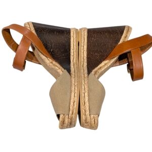 Tory Burch Wedge Espadrilles Sandals 8